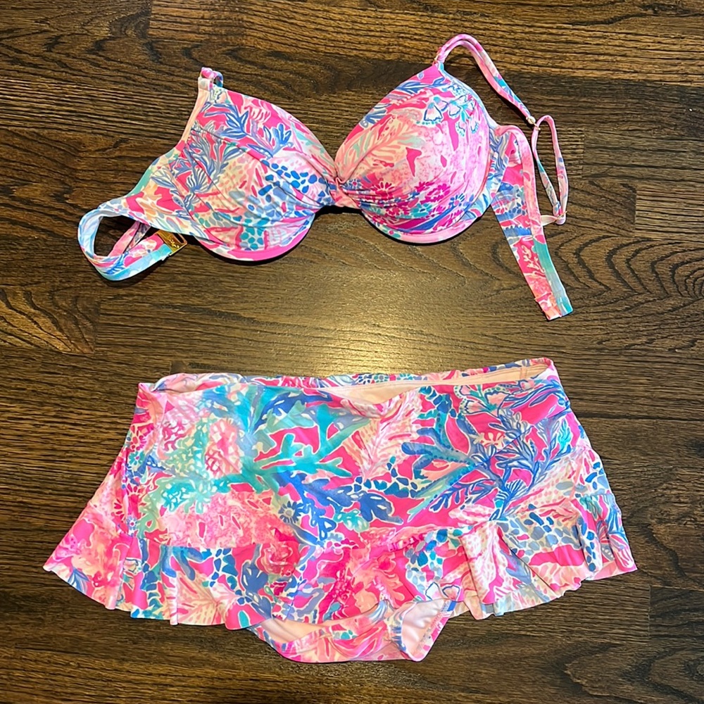 Lilly Pulitzer skirted bikini 12
